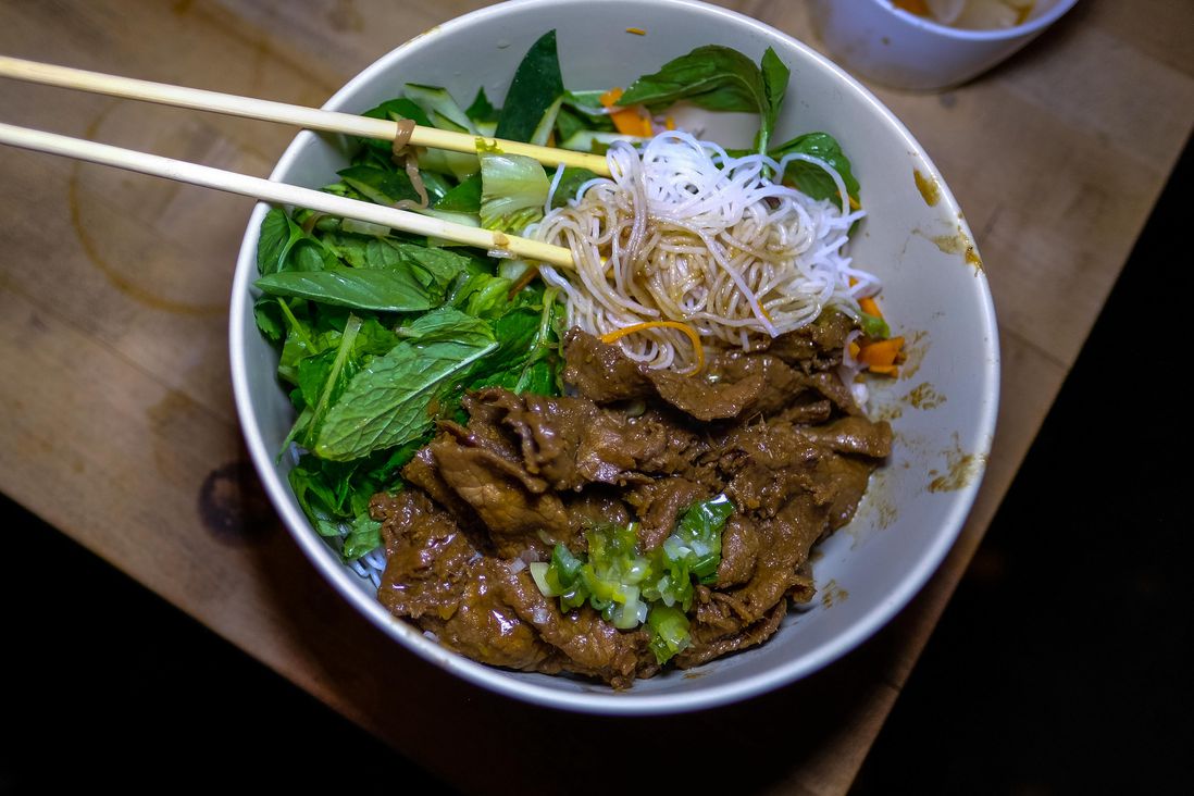 Bun Bo Bo | Noodle Salad with Butter Beef ($15)